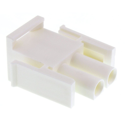 TE Connectivity, Universal MATE-N-LOK Male Connector Housing, 6.35mm Pitch, 2 Way, 1 Row