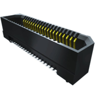 Samtec ERF8 Series Right Angle PCB Socket, 26-Contact, 2-Row, 0.8mm Pitch, Press-In Termination