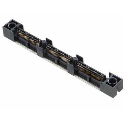Samtec QFS Series Straight Through Hole Mount PCB Socket, 156-Contact, 2-Row, 0.635mm Pitch, Solder Termination