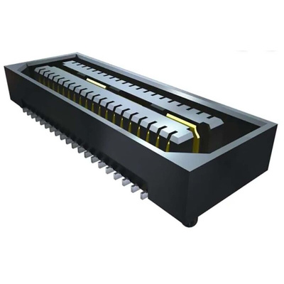 Samtec QSE Series Straight Surface Mount PCB Socket, 40-Contact, 2-Row, 0.88mm Pitch, Solder Termination