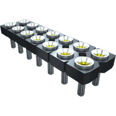 Samtec SDL Series Straight Through Hole Mount PCB Socket, 10-Contact, 2-Row, 2.54mm Pitch, Solder Termination