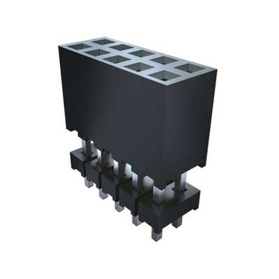 Samtec ESQT Series Straight Through Hole Mount PCB Socket, 120-Contact, 1-Row, 2mm Pitch, Solder Termination