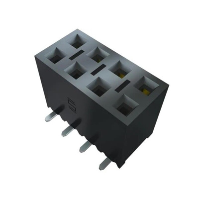 Samtec SSM Series Vertical Surface Mount PCB Socket, 10-Contact, 2-Row, 2.54mm Pitch, Solder Termination
