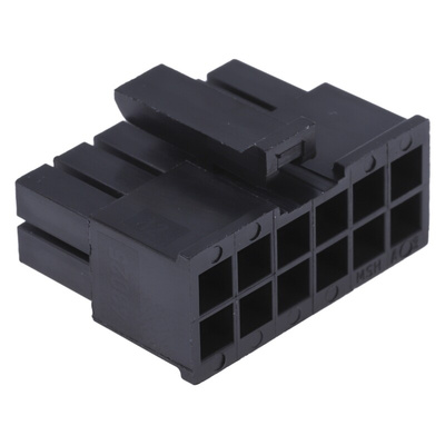Molex, Micro-Fit 3.0 Female Connector Housing, 3mm Pitch, 12 Way, 2 Row