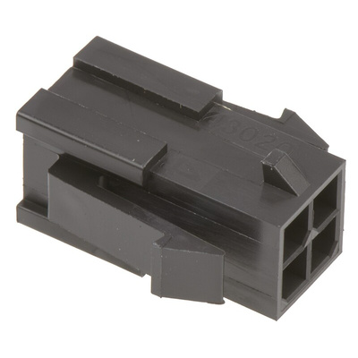 Molex, Micro-Fit 3.0 Male Connector Housing, 3mm Pitch, 4 Way, 2 Row