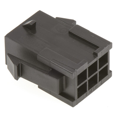 Molex, Micro-Fit 3.0 Male Connector Housing, 3mm Pitch, 6 Way, 2 Row