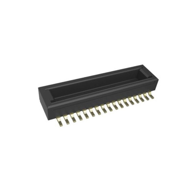 Amphenol Communications Solutions BergStak Series PCB Mount PCB Connector, 30-Contact, 2-Row, 0.4mm Pitch, Pin