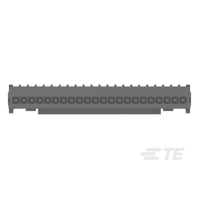 TE Connectivity MICRO CT Series Straight Cable Mount, IDC PCB Socket, 22-Contact, 1-Row, 1.2mm Pitch, IDC Termination