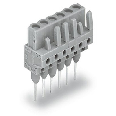 Wago 232 Series Straight PCB Mount PCB Connector, 14-Contact, 1-Row, 5mm Pitch, Solder, Through Hole Termination