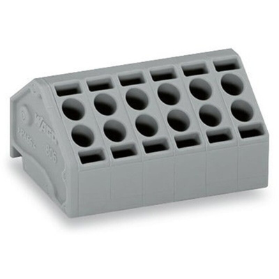 Wago 806 Series Angled PCB Mount PCB Socket, 9-Contact, 1-Row, 5mm Pitch, Cage Clamp Termination