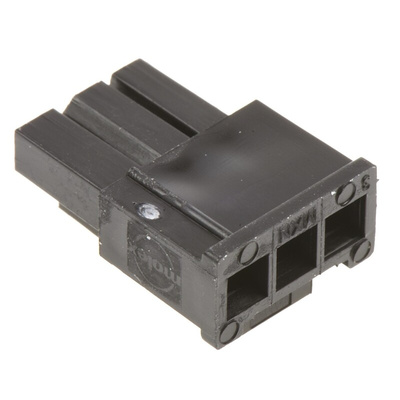 Molex, Micro-Fit 3.0 Female Connector Housing, 3mm Pitch, 3 Way, 1 Row