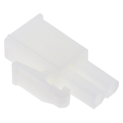TE Connectivity, Mini-Universal MATE-N-LOK Male Connector Housing, 4.2mm Pitch, 2 Way, 1 Row