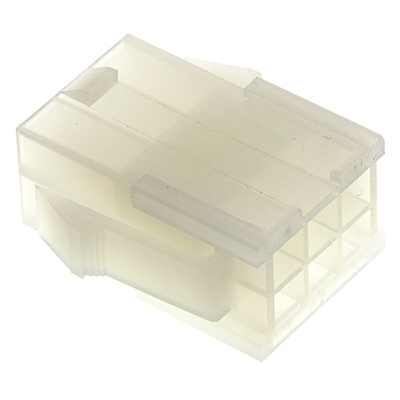 Molex, Mini-Fit Jr Male Connector Housing, 4.2mm Pitch, 6 Way, 2 Row