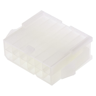 Molex, Mini-Fit Jr Male Connector Housing, 4.2mm Pitch, 12 Way, 2 Row