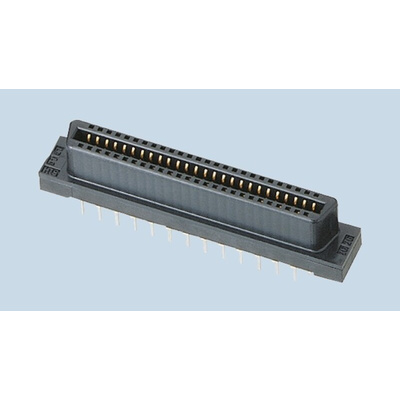 Hirose FX2 Series Straight Through Hole Mount PCB Socket, 20-Contact, 2-Row, 1.27mm Pitch, Solder Termination