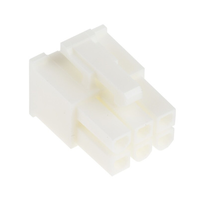 Molex, Mini-Fit Jr Female Connector Housing, 4.2mm Pitch, 6 Way, 2 Row