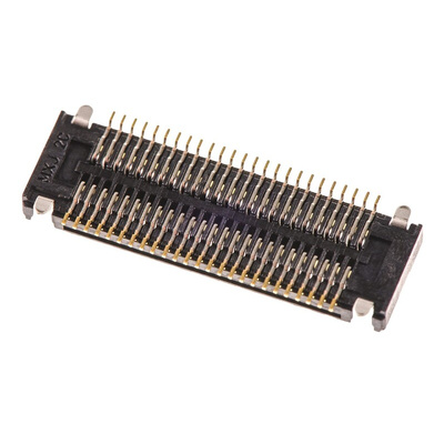 Molex SlimStack Series Straight Surface Mount PCB Socket, 50-Contact, 2-Row, 0.5mm Pitch, Solder Termination