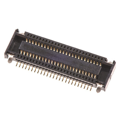 Molex SlimStack Series Straight Surface Mount PCB Socket, 50-Contact, 2-Row, 0.5mm Pitch, Solder Termination