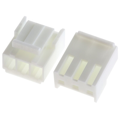 JST, VHR Female Connector Housing, 3.96mm Pitch, 3 Way, 1 Row