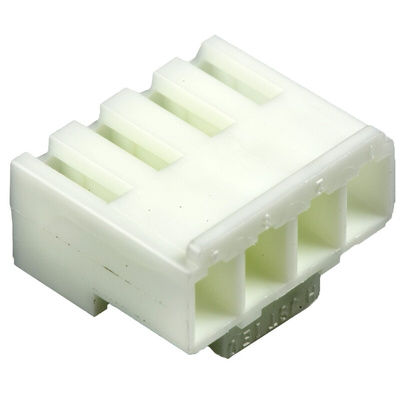 JST, VHR Female Connector Housing, 3.96mm Pitch, 4 Way, 1 Row