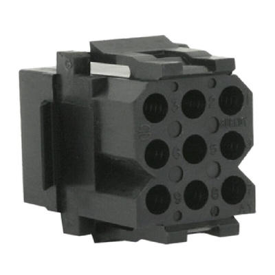 Souriau, SMS Female Connector Housing, 9 Way, 3 Row