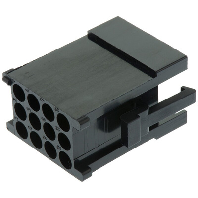 ITT Cannon, Trident Male Connector Housing, 5.08mm Pitch, 12 Way, 3 Row