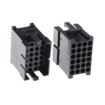 ITT Cannon, Trident Male Connector Housing, 5.08mm Pitch, 24 Way, 4 Row