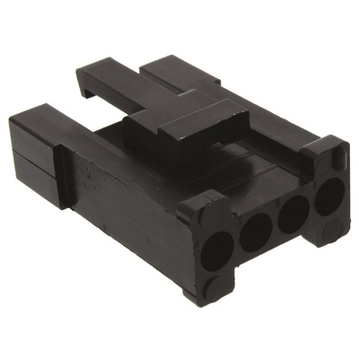 ITT Cannon, Trident Male Connector Housing, 5.08mm Pitch, 4 Way, 1 Row