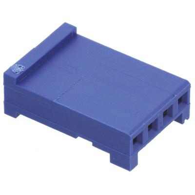 TE Connectivity, AMPMODU HE13/HE14 Female Connector Housing, 2.54mm Pitch, 4 Way, 1 Row