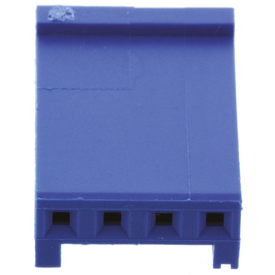TE Connectivity, AMPMODU HE13/HE14 Female Connector Housing, 2.54mm Pitch, 4 Way, 1 Row