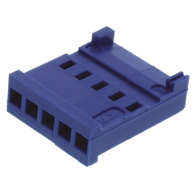 TE Connectivity, AMPMODU HE13/HE14 Female Connector Housing, 2.54mm Pitch, 5 Way, 1 Row