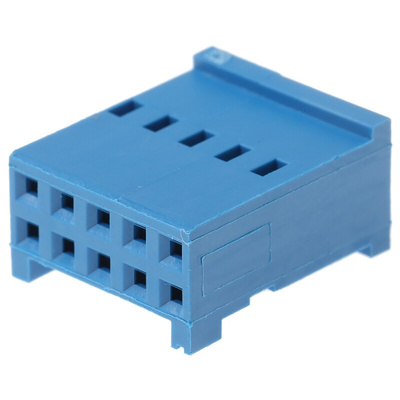 TE Connectivity, AMPMODU HE13/HE14 Female Connector Housing, 2.54mm Pitch, 10 Way, 2 Row