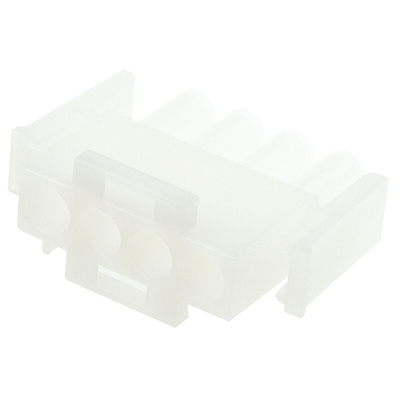 TE Connectivity, Universal MATE-N-LOK Male Connector Housing, 6.35mm Pitch, 4 Way, 1 Row