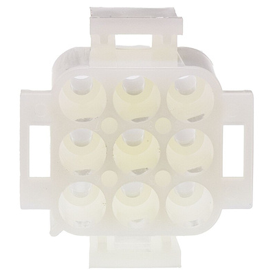 TE Connectivity, Universal MATE-N-LOK Male Connector Housing, 6.35mm Pitch, 9 Way, 3 Row