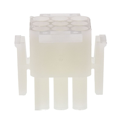 TE Connectivity, Universal MATE-N-LOK Male Connector Housing, 6.35mm Pitch, 9 Way, 3 Row