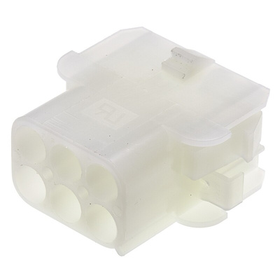 TE Connectivity, Universal MATE-N-LOK Female Connector Housing, 6.35mm Pitch, 6 Way, 2 Row