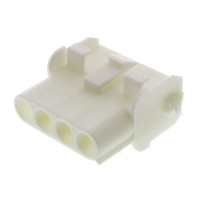 TE Connectivity, Universal MATE-N-LOK Female Connector Housing, 6.35mm Pitch, 4 Way, 1 Row