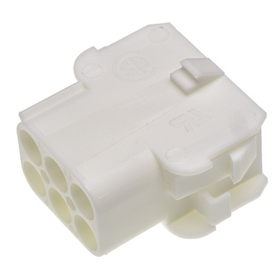 TE Connectivity, Universal MATE-N-LOK Female Connector Housing, 6.35mm Pitch, 6 Way, 2 Row