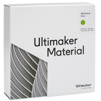 Ultimaker 2.85mm Green ABS 3D Printer Filament, 750g