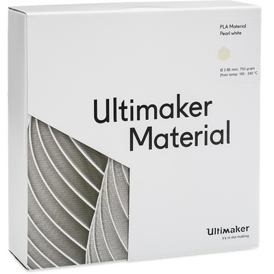 Ultimaker 2.85mm Pearl White PLA 3D Printer Filament, 750g