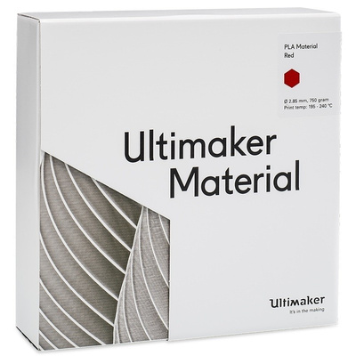 Ultimaker 2.85mm Red PLA 3D Printer Filament, 750g