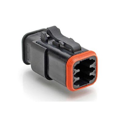 Amphenol Industrial, AT Automotive Connector Plug 6 Way, Crimp Termination