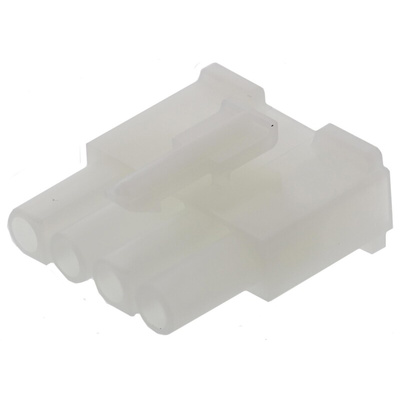 Molex, STANDARD .093" Female Connector Housing, 6.7mm Pitch, 4 Way, 1 Row