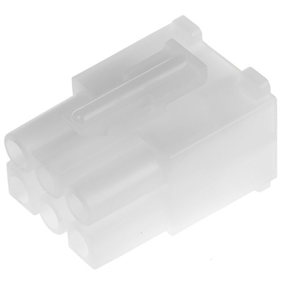 Molex, STANDARD .093" Female Connector Housing, 6.7mm Pitch, 6 Way, 2 Row