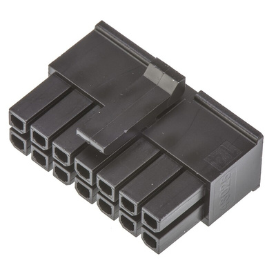 Molex, Micro-Fit 3.0 Female Connector Housing, 3mm Pitch, 14 Way, 2 Row
