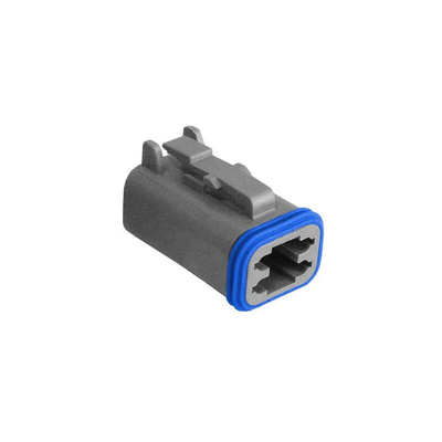 Bulgin, PX0100 Connector Housing Plug 4 Way, Crimp Termination