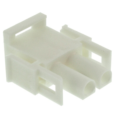 TE Connectivity, Universal MATE-N-LOK Male Connector Housing, 6.35mm Pitch, 2 Way, 1 Row