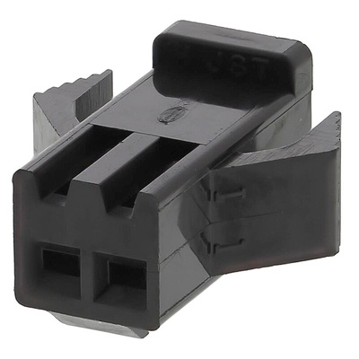 JST Male Connector Housing, 2 Way, 1 Row