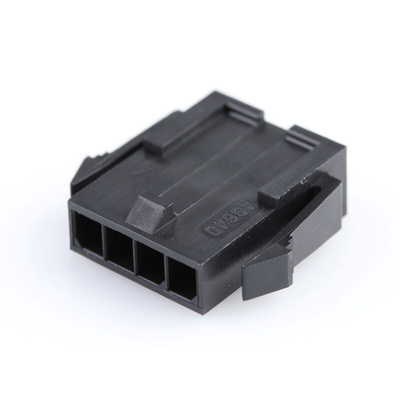 Molex, 43640 Male Connector Housing, 3mm Pitch, 4 Way, 1 Row