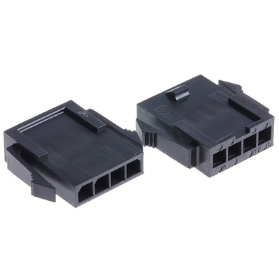 Molex, 43640 Male Connector Housing, 3mm Pitch, 4 Way, 1 Row